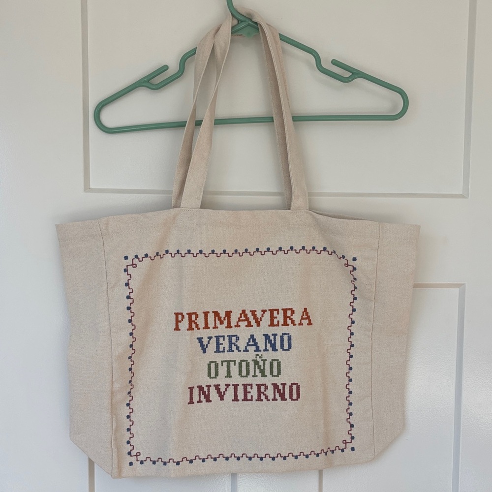 Sezane canvas tote bag